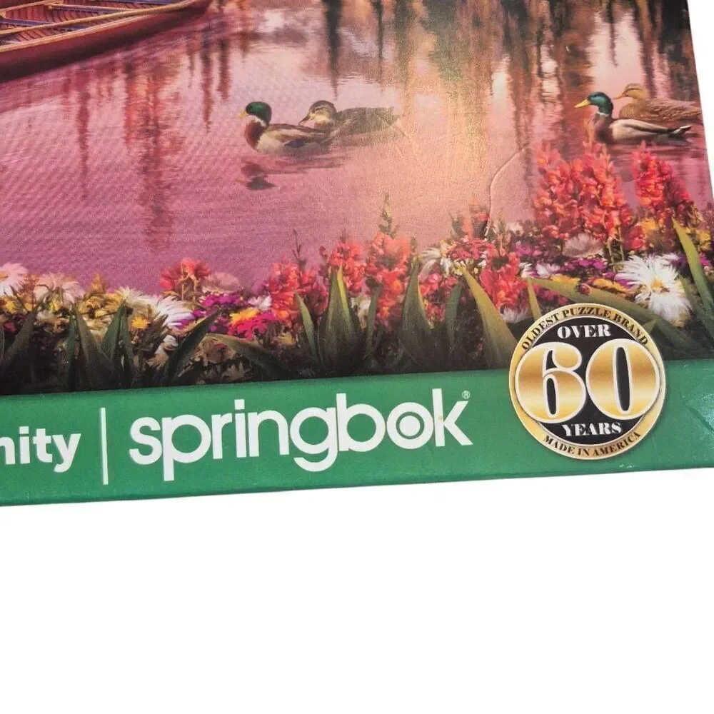 Springbok Lakeshore Serenity 1000 pc Jigsaw Puzzle USED